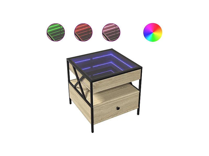 Table basse de salon métal 50 x 50 x 51 cm DEC037562