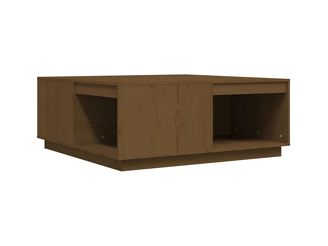 Table basse design moderne bois marron 100 x 101 x 40.5 cm DEC039457