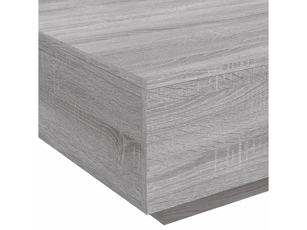 Table basse de salon bois marron 80 x 80 x 31 cm DEC037694