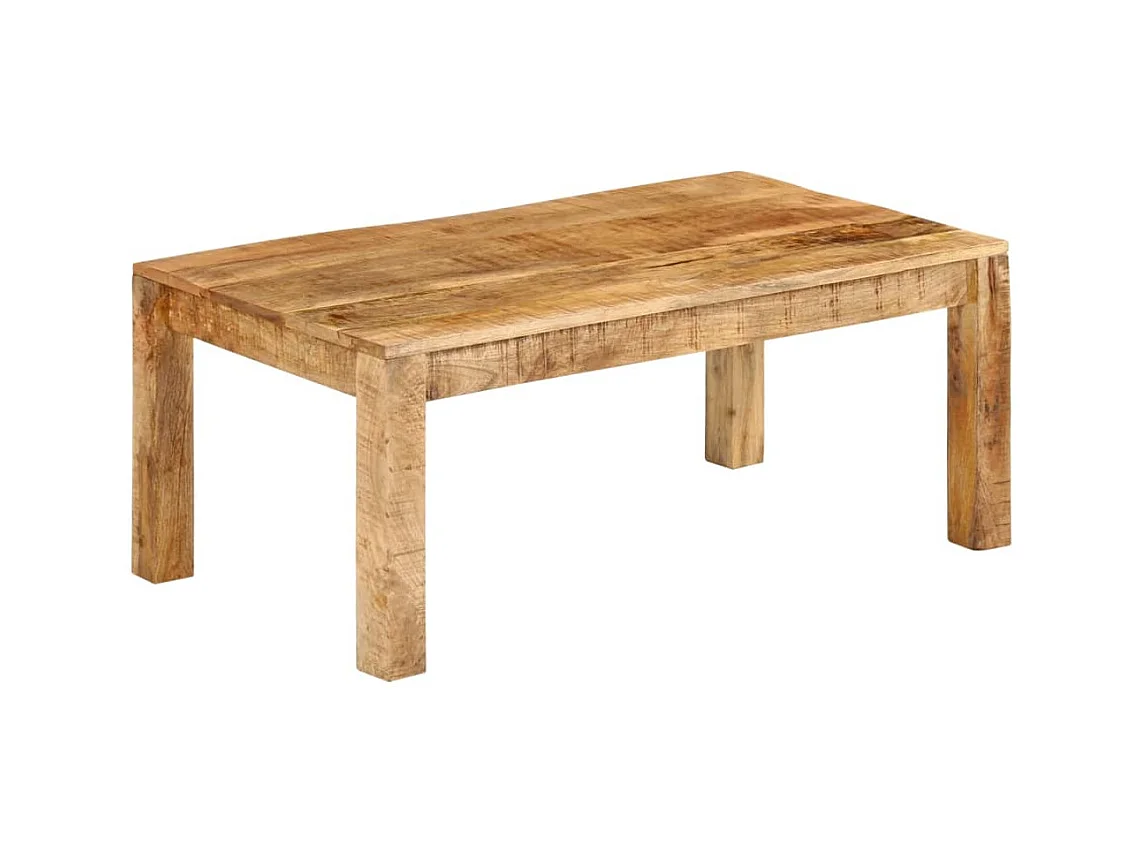Table basse de salon bois marron 100 x 55 x 40 cm DEC036953