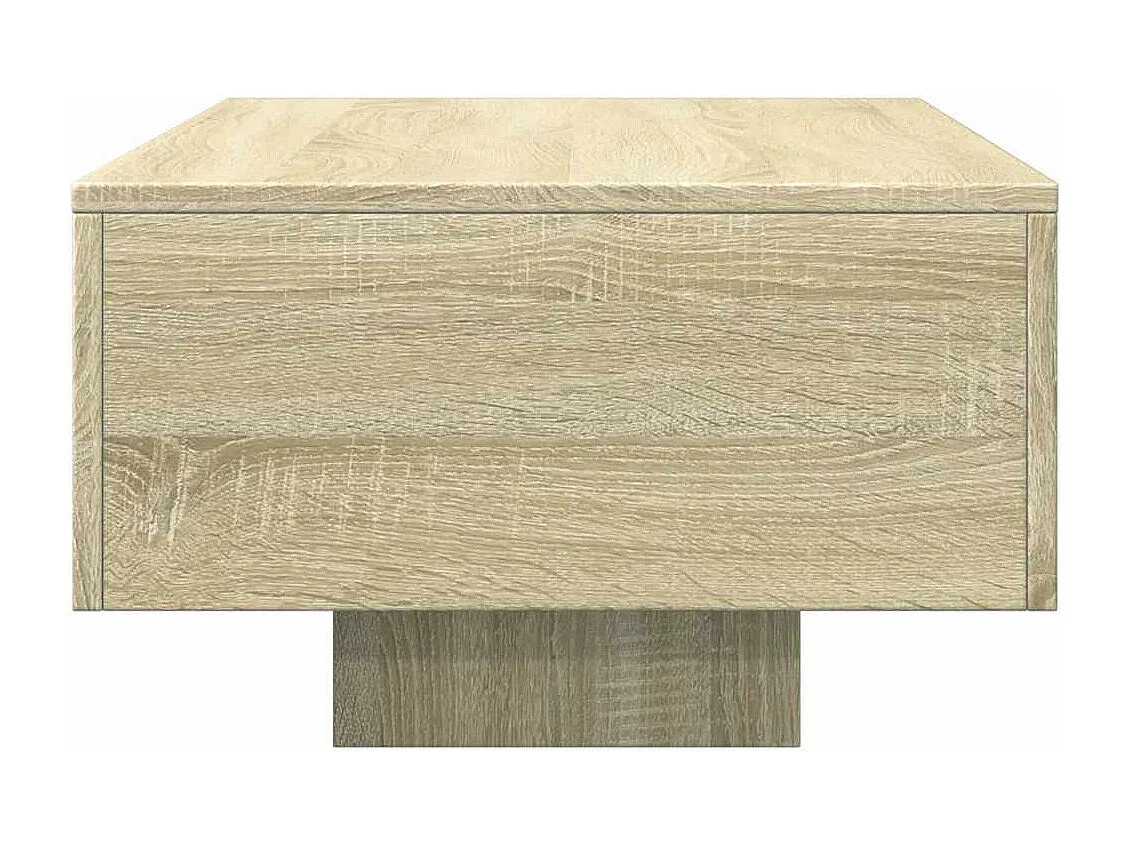 Table basse design rustique bois beige 100 x 49.5 x 31 cm DEC038843