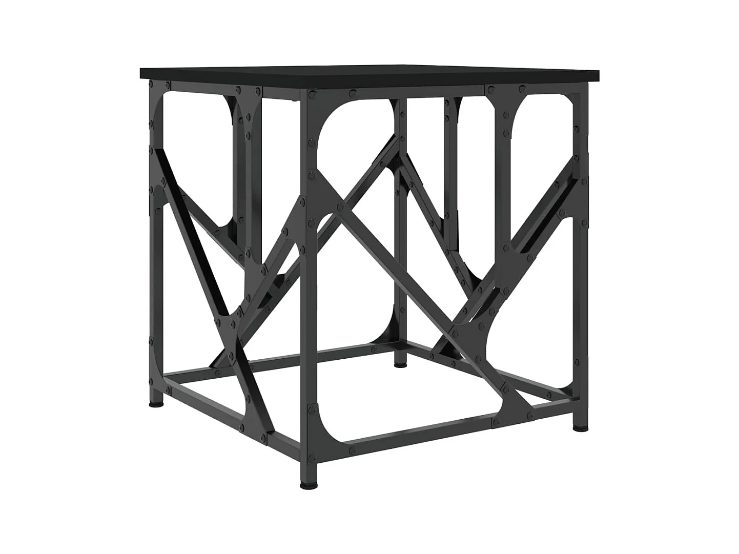 Table basse table d'appoint métal marron 45 x 45 x 47.5 cm DEC039649