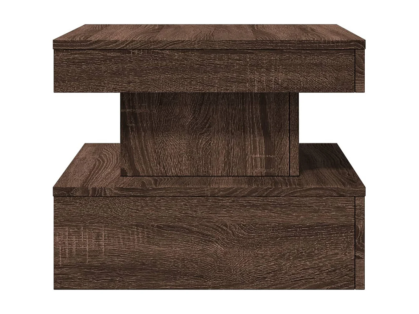 Table basse de salon bois marron 50 x 50 x 40 cm DEC037633