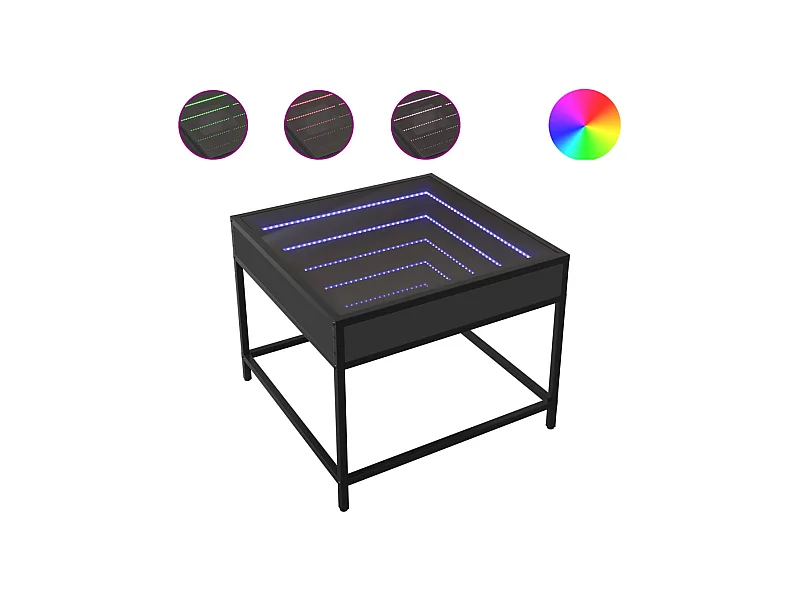 Table basse de salon métal 50 x 50 x 41 cm DEC037566