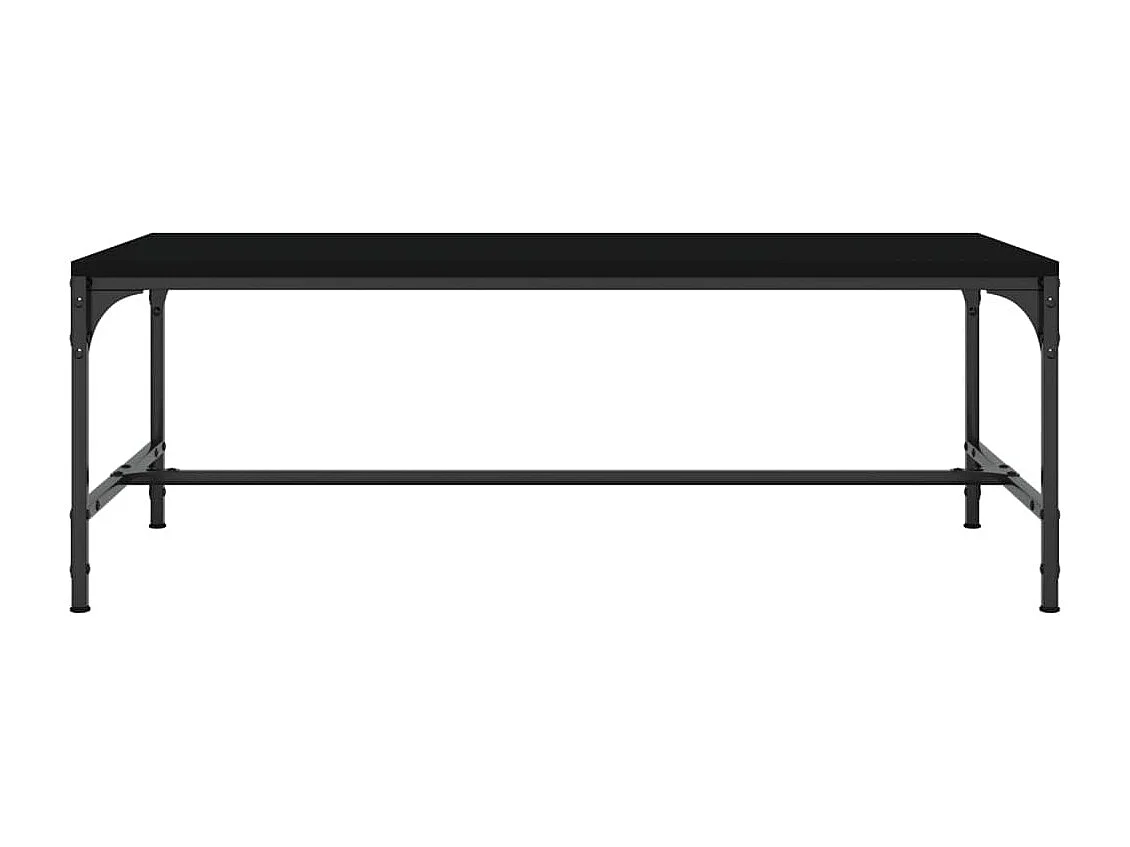 Table basse design industriel marron 100 x 50 x 35 cm DEC039539