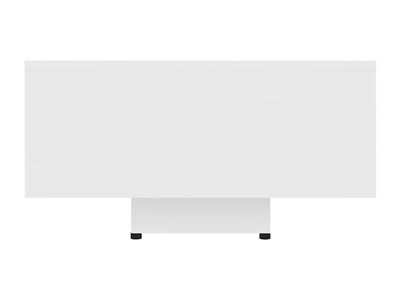 Table basse design moderne bois blanche 85 x 55 x 31 cm DEC037978