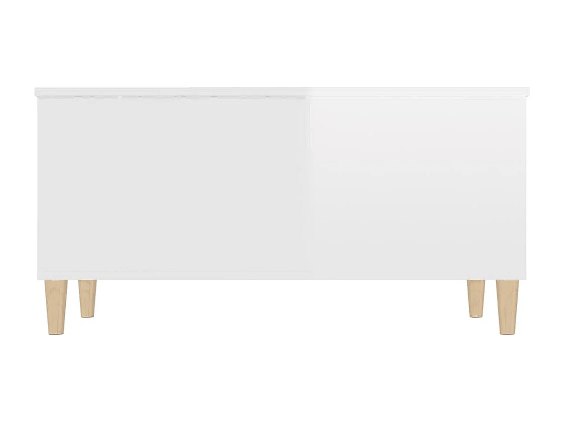 Table basse avec plateau bois blanche 90 x 44.5 x 45 cm DEC038147