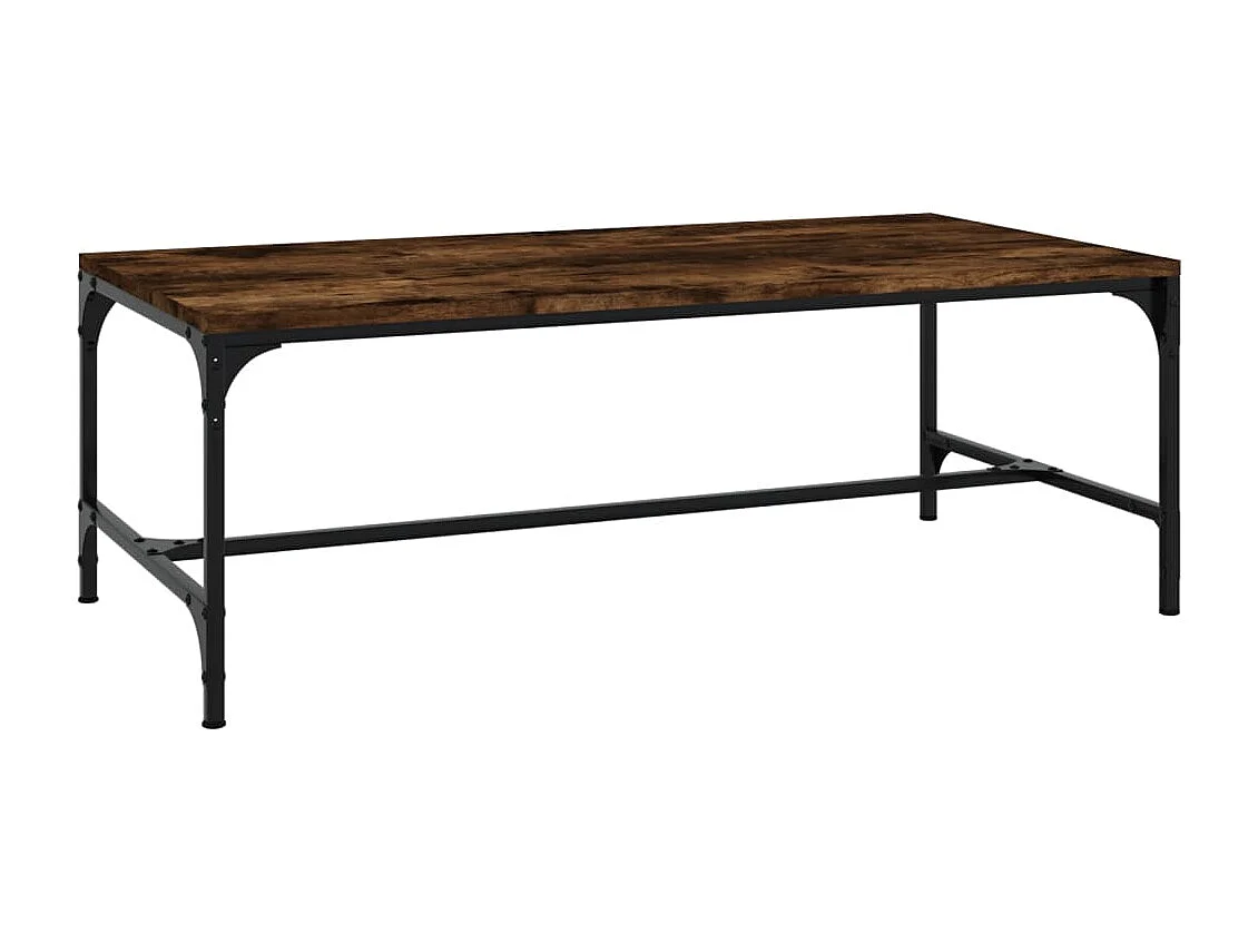 Table basse design industriel métal marron 100 x 50 x 35 cm DEC038317