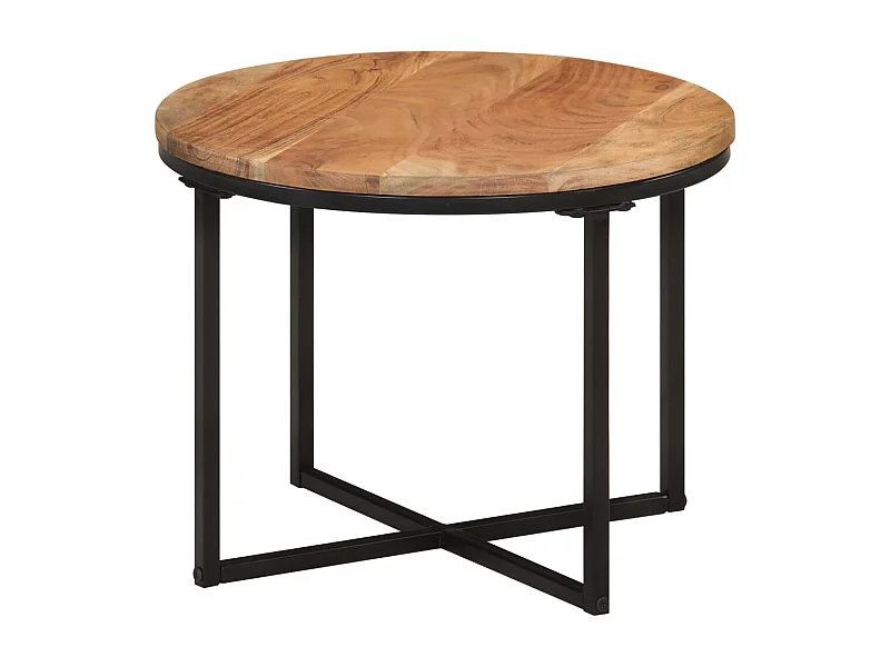 Table d'appoint forme ronde bois marron 45 x 45 x 35 cm DEC037064