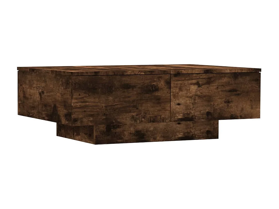 Table basse avec tiroir bois marron 90 x 60 x 31 cm DEC038551