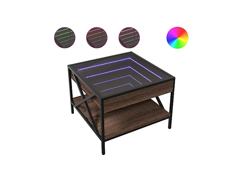 Table basse de salon métal 50 x 50 x 38 cm DEC037554