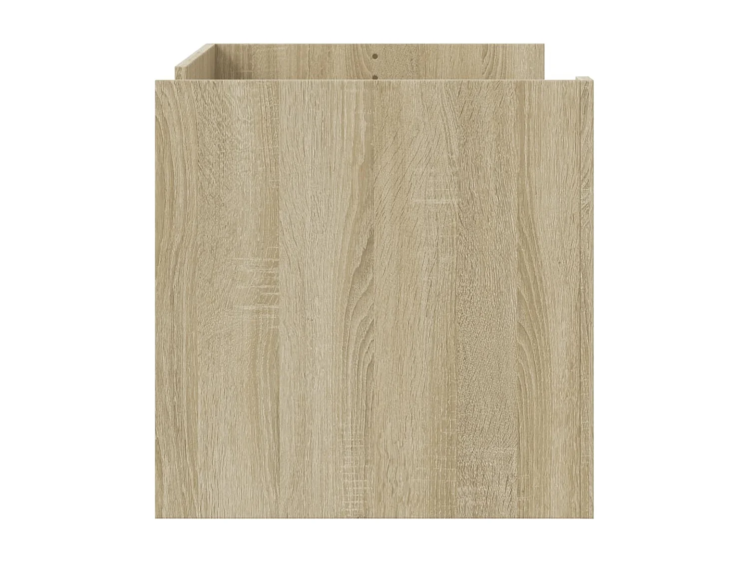 Table basse avec étagères bois beige 100 x 50 x 50 cm DEC038871