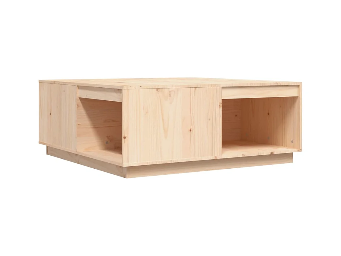 Table basse de salon bois marron 100 x 101 x 40.5 cm DEC036919