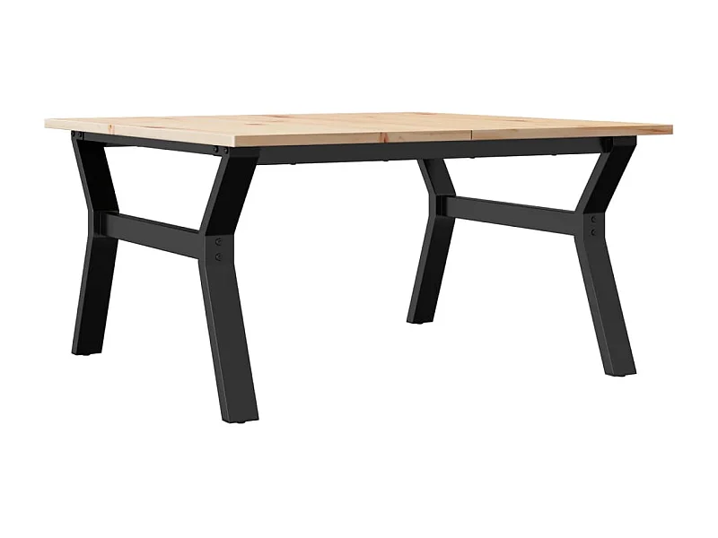 Table basse rectangulaire style marron 80 x 80 x 45 cm DEC036293