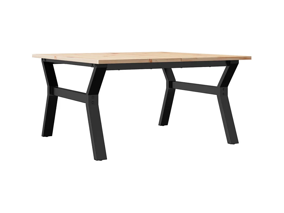 Table basse rectangulaire style marron 90 x 90 x 45 cm DEC036297