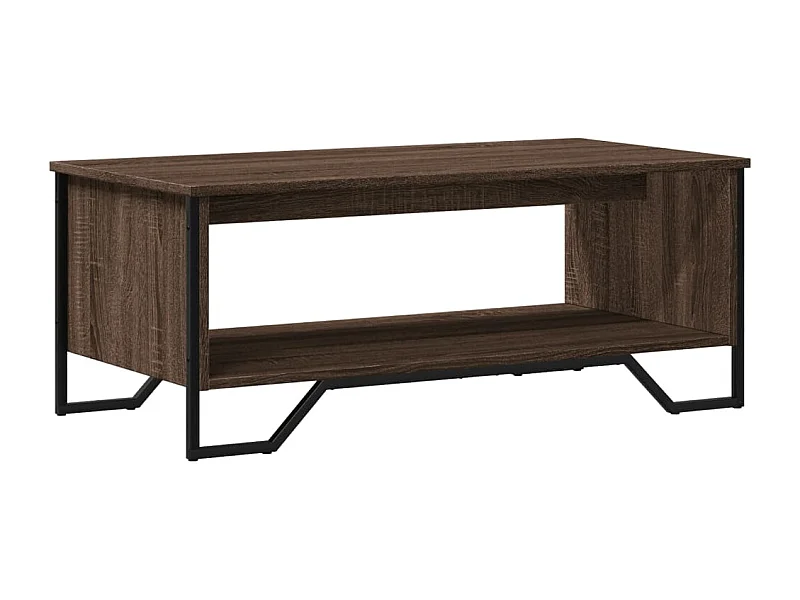 Table basse design industriel métal marron 100 x 51 x 40 cm DEC038605