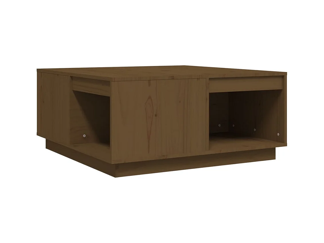 Table basse avec espace bois marron 80 x 81 x 36.5 cm DEC039503