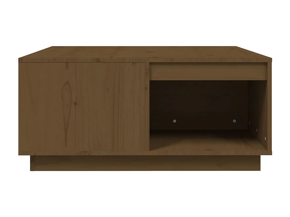 Table basse avec espace bois marron 80 x 81 x 36.5 cm DEC039503