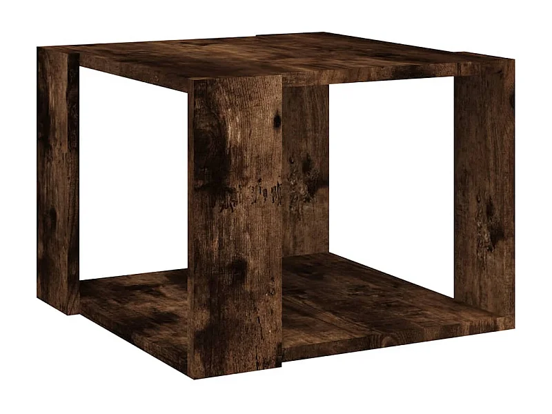 Table basse table d'appoint bois marron 40 x 40 x 30 cm DEC038395