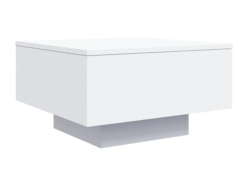 Table basse design moderne bois blanche 55 x 55 x 31 cm DEC037896