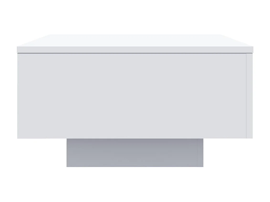 Table basse design moderne bois blanche 55 x 55 x 31 cm DEC037896