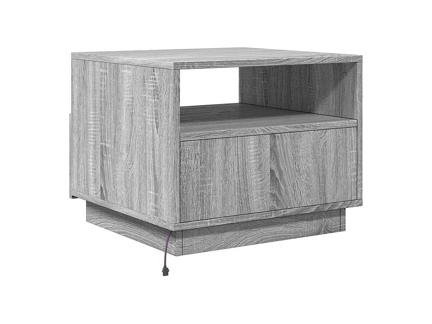 Table basse de salon bois marron 50 x 49 x 40 cm DEC037689