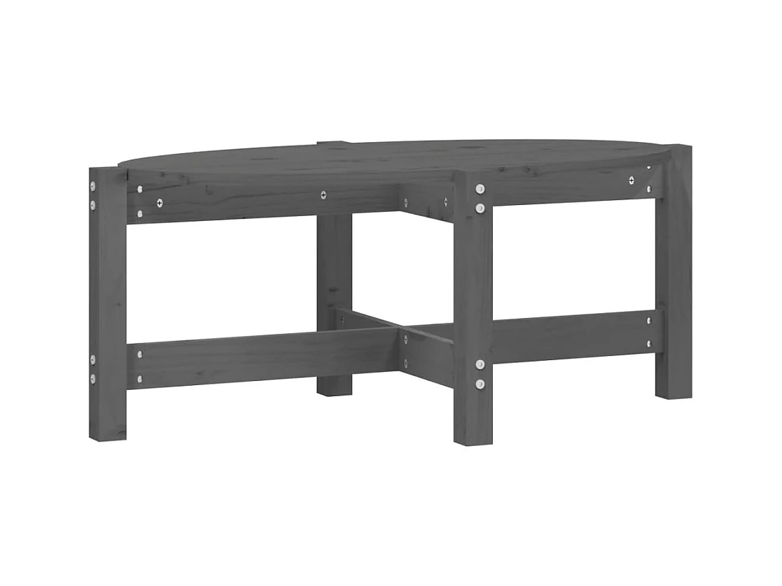 Table basse simple 87 bois marron 87 x 48 x 35 cm DEC039209