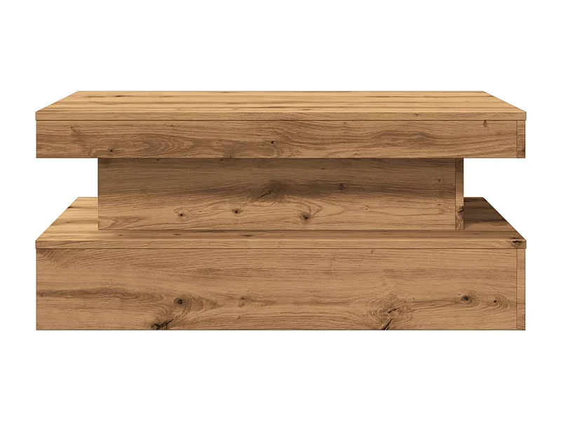 Table basse de salon bois beige 90 x 50 x 40 cm DEC037613