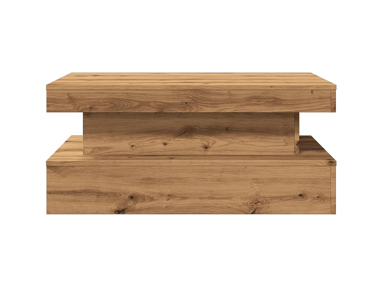 Table basse de salon bois beige 90 x 50 x 40 cm DEC037613