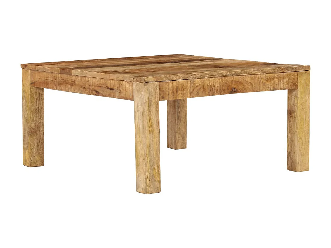 Table basse de salon bois marron 80 x 80 x 40 cm DEC037196