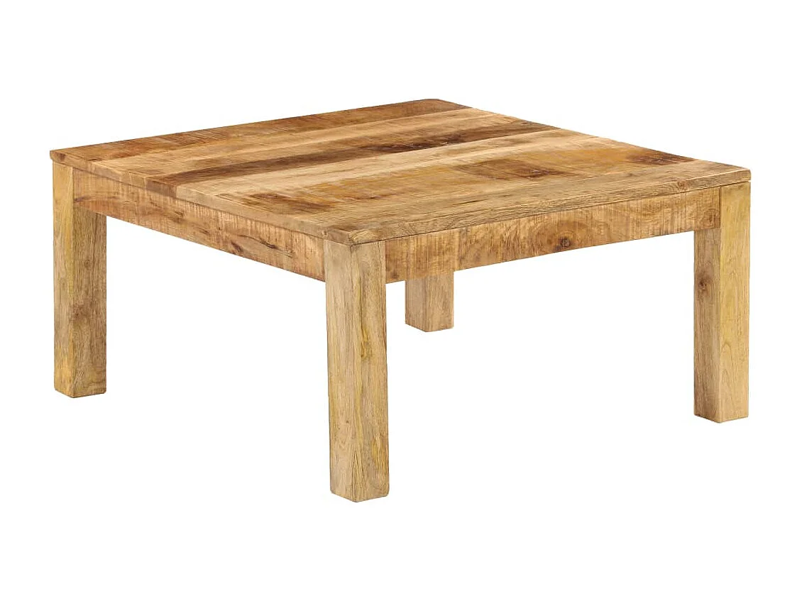 Table basse de salon bois marron 80 x 80 x 40 cm DEC037196