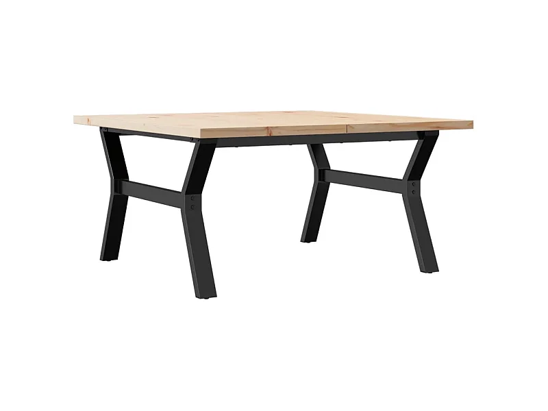 Table basse rectangulaire style marron 90 x 90 x 45.5 cm DEC036298