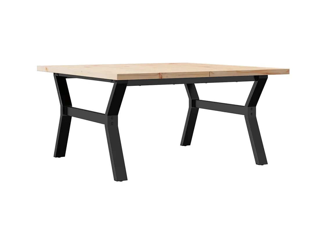 Table basse rectangulaire style marron 90 x 90 x 45.5 cm DEC036298