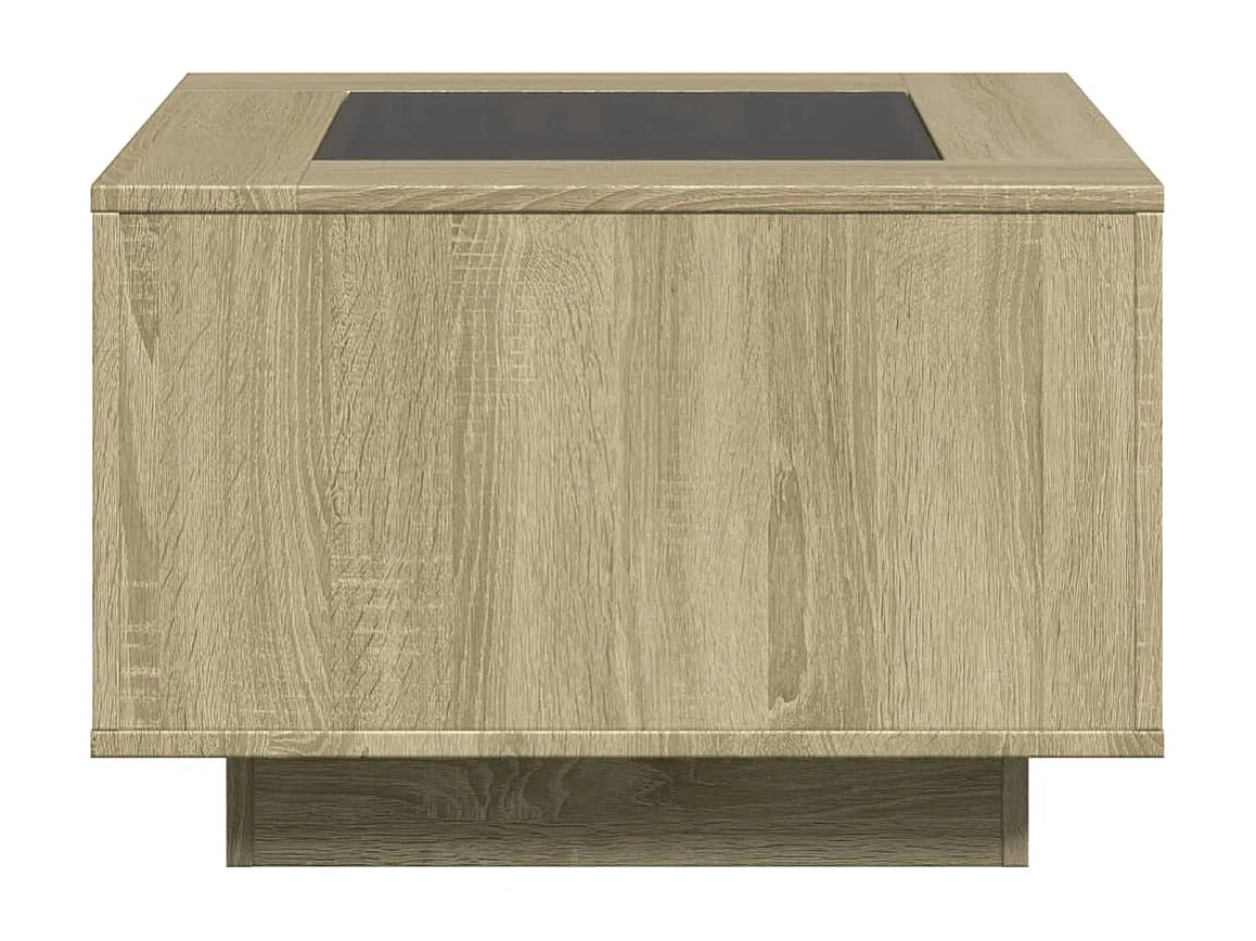 Table basse de salon bois 60 x 60 x 40 cm DEC037417