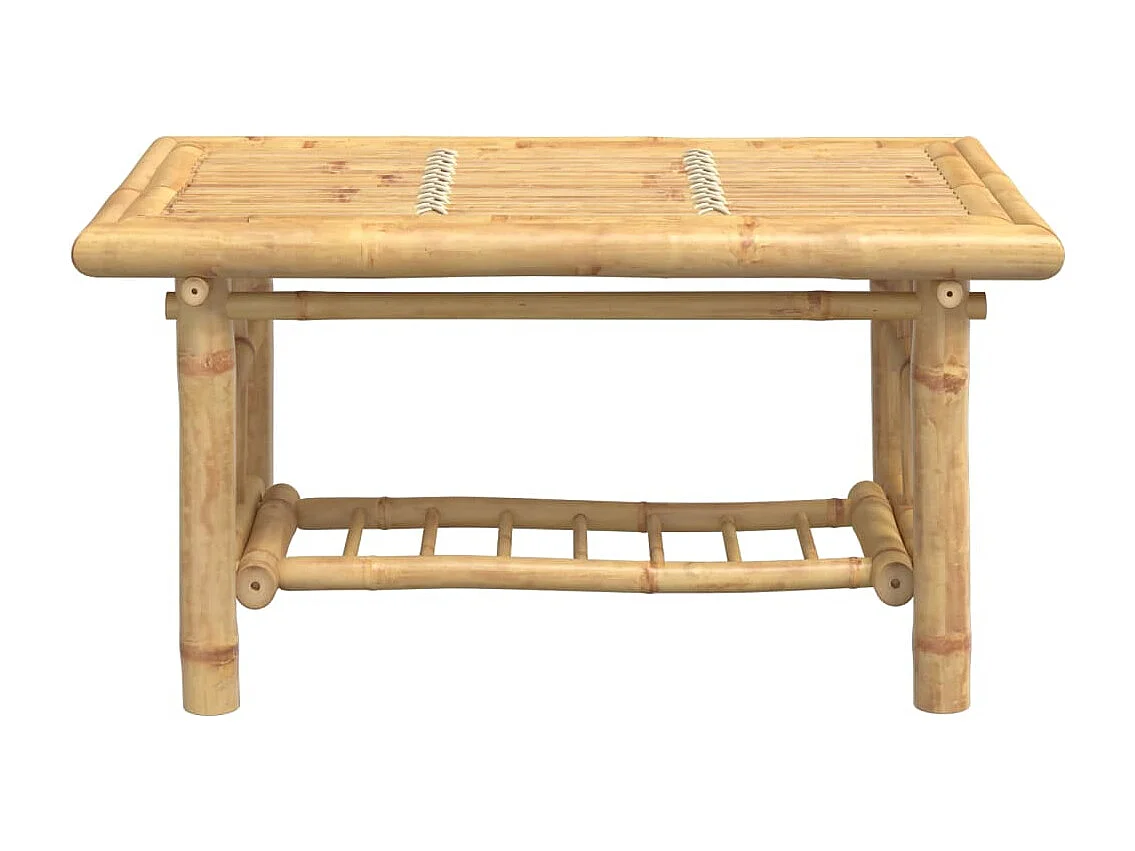 Table basse de salon bambou marron 70 x 45 x 36 cm DEC037129