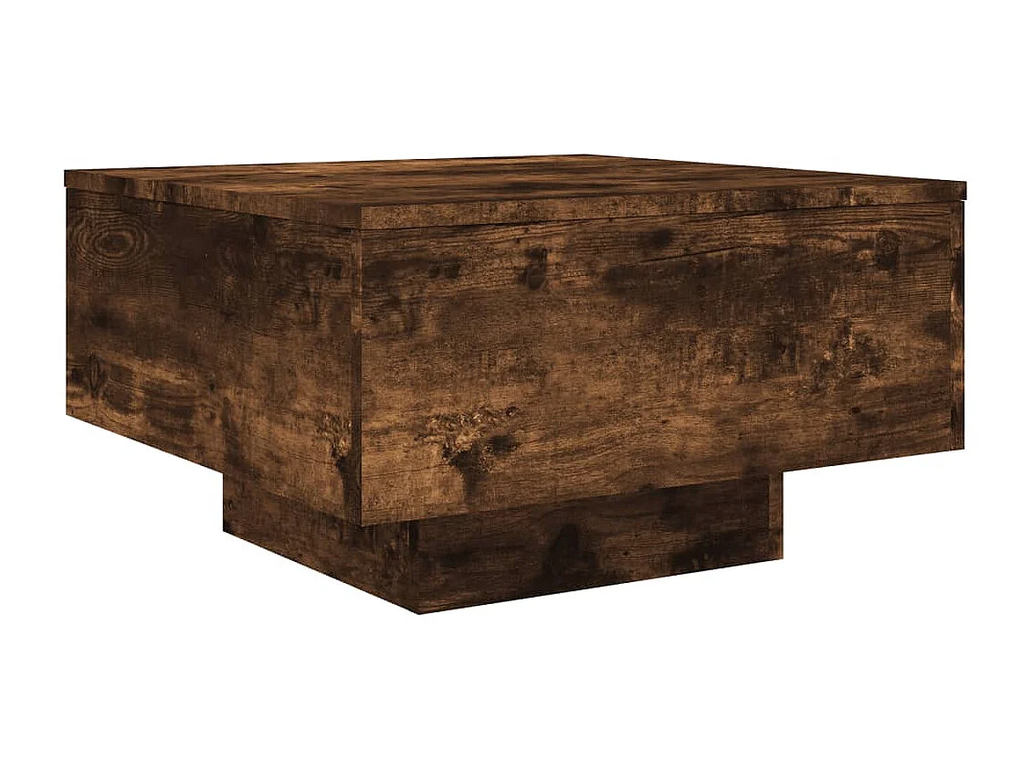 Table basse design moderne bois marron 55 x 55 x 31 cm DEC038427