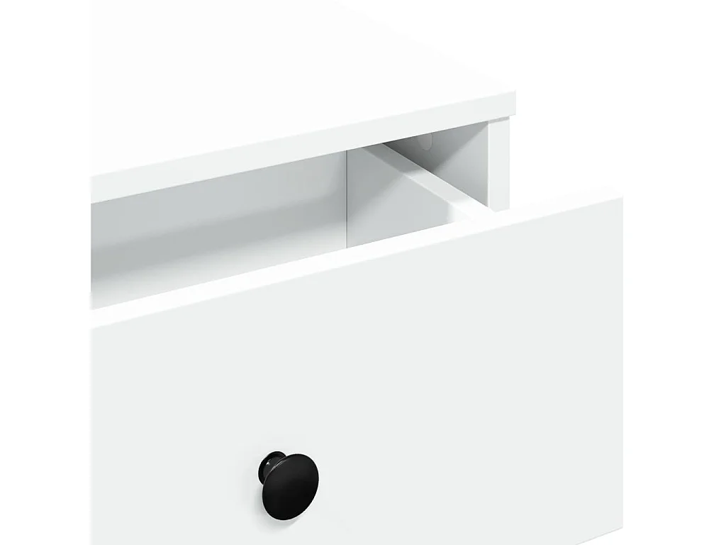 Table basse avec tiroir bois blanche 60 x 45 x 31 cm DEC037911