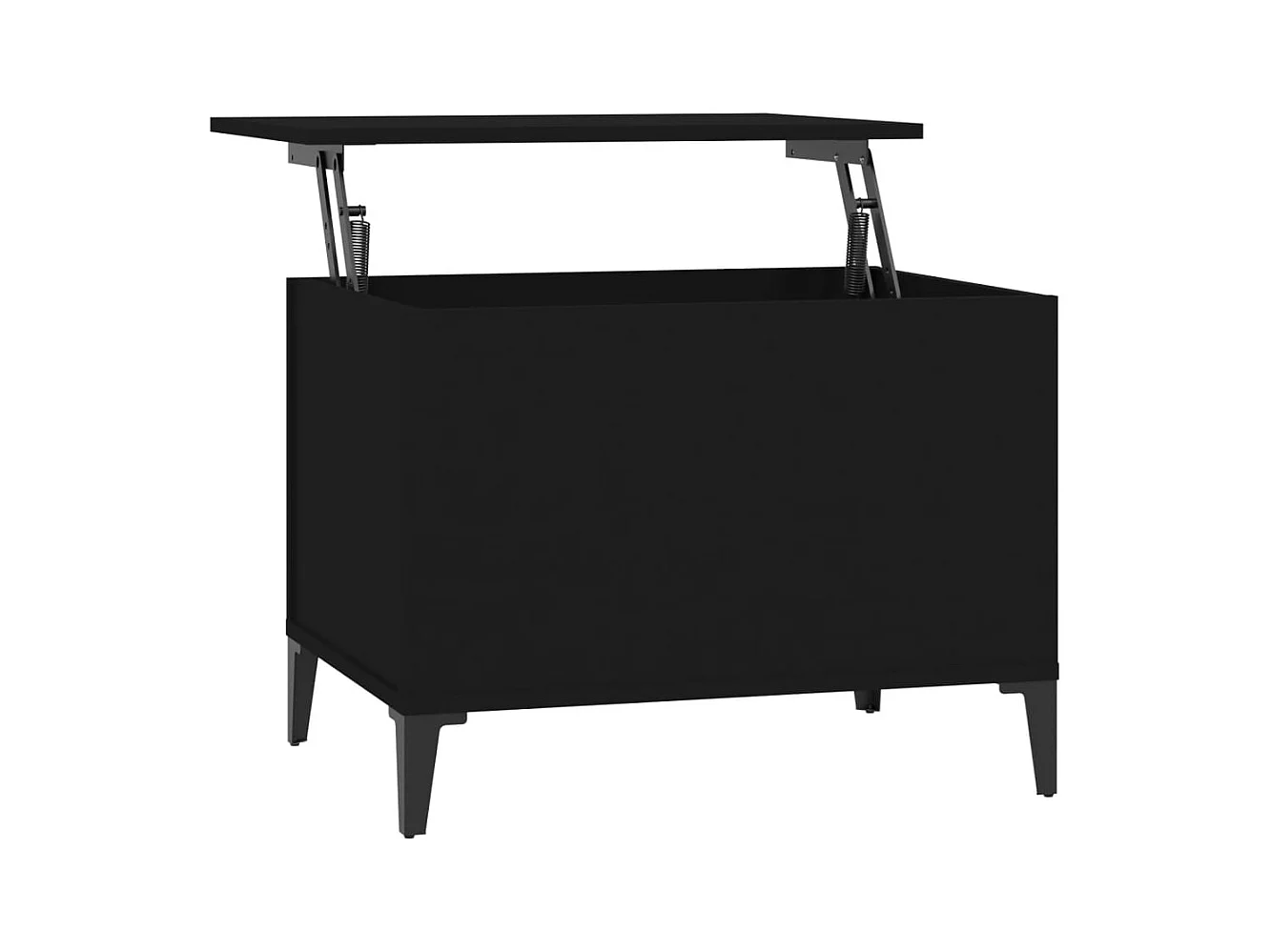 Table basse avec plateau métal marron 60 x 44.5 x 45 cm DEC039700