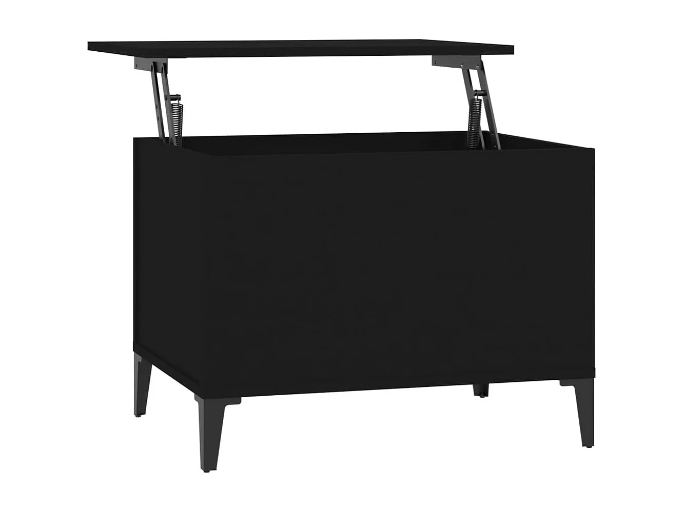 Table basse avec plateau métal marron 60 x 44.5 x 45 cm DEC039700