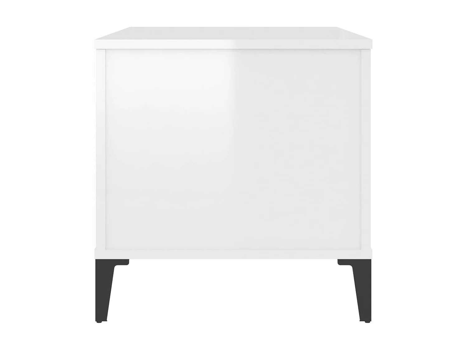 Table basse avec dessus bois blanche 90 x 44.5 x 45 cm DEC038145