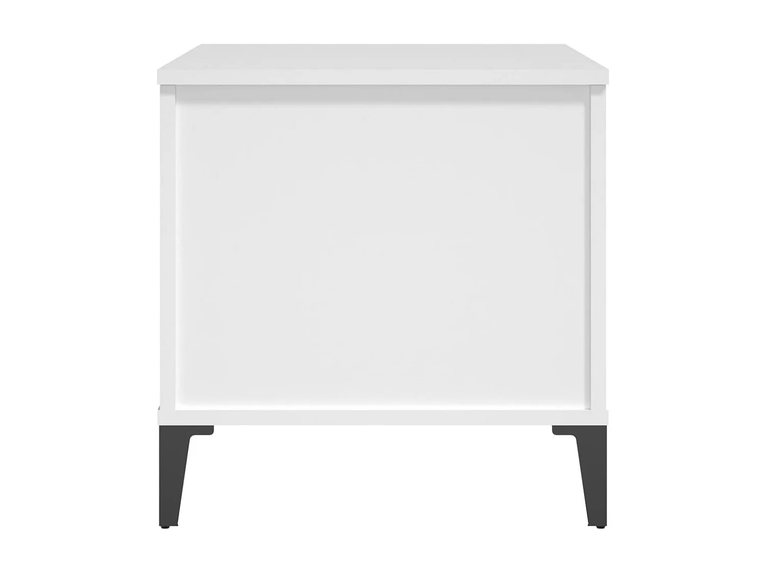 Table basse plateau relevable métal blanche 60 x 44.5 x 45 cm DEC037907