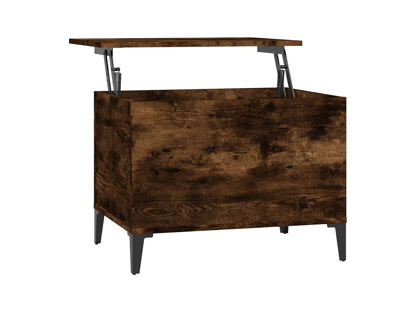 Table basse avec plateau métal marron 60 x 44.5 x 45 cm DEC038444