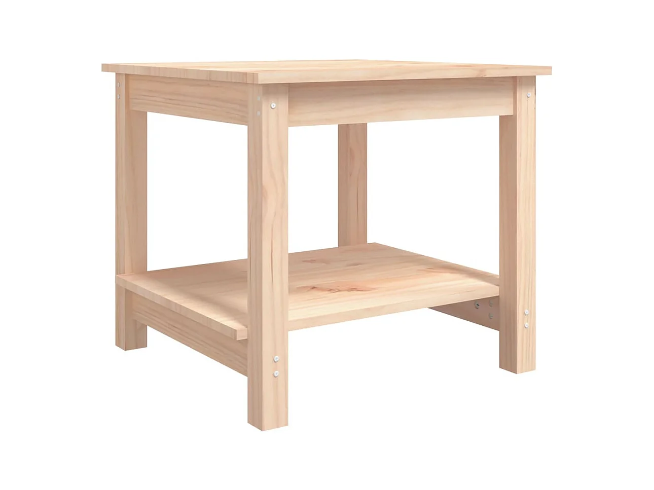 Table basse table d'appoint bois marron 50 x 50 x 45 cm DEC037080