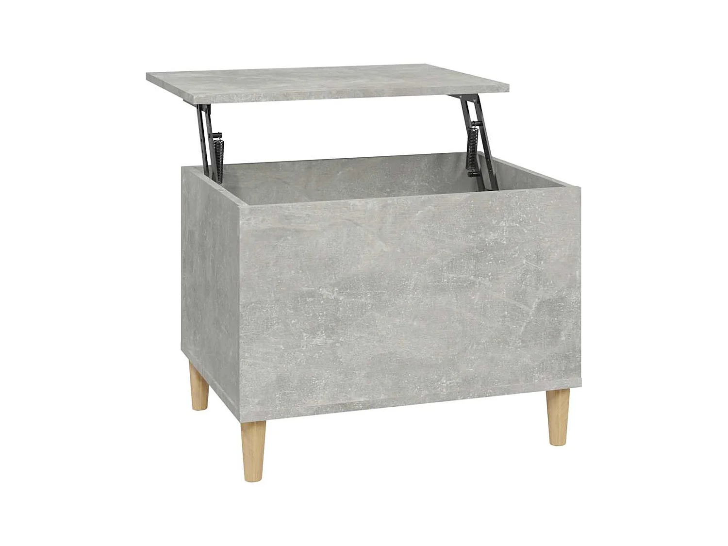 Table basse avec plateau bois marron 60 x 44.5 x 45 cm DEC039317
