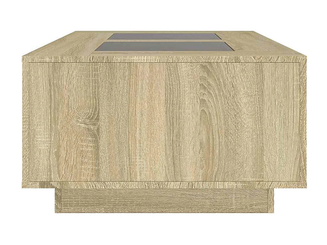 Table basse de salon bois beige 116 x 69 x 40 cm DEC037476