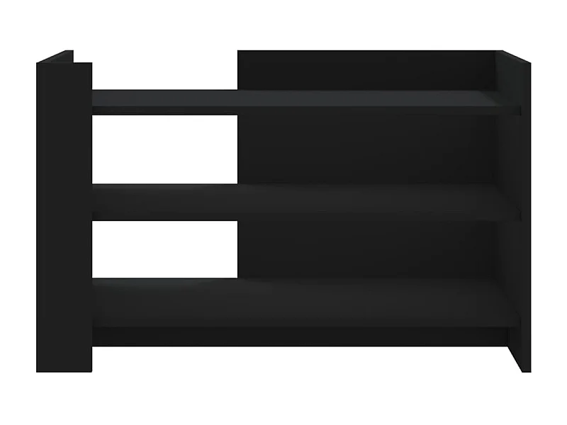 Table basse avec étagères bois marron 80 x 50 x 50 cm DEC039778