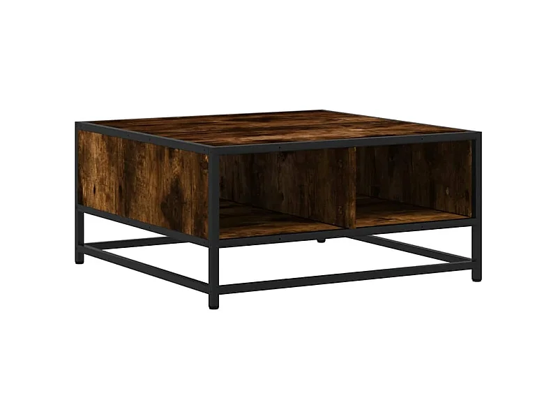 Table basse design industriel métal marron 60.5 x 60.5 x 30 cm DEC038439