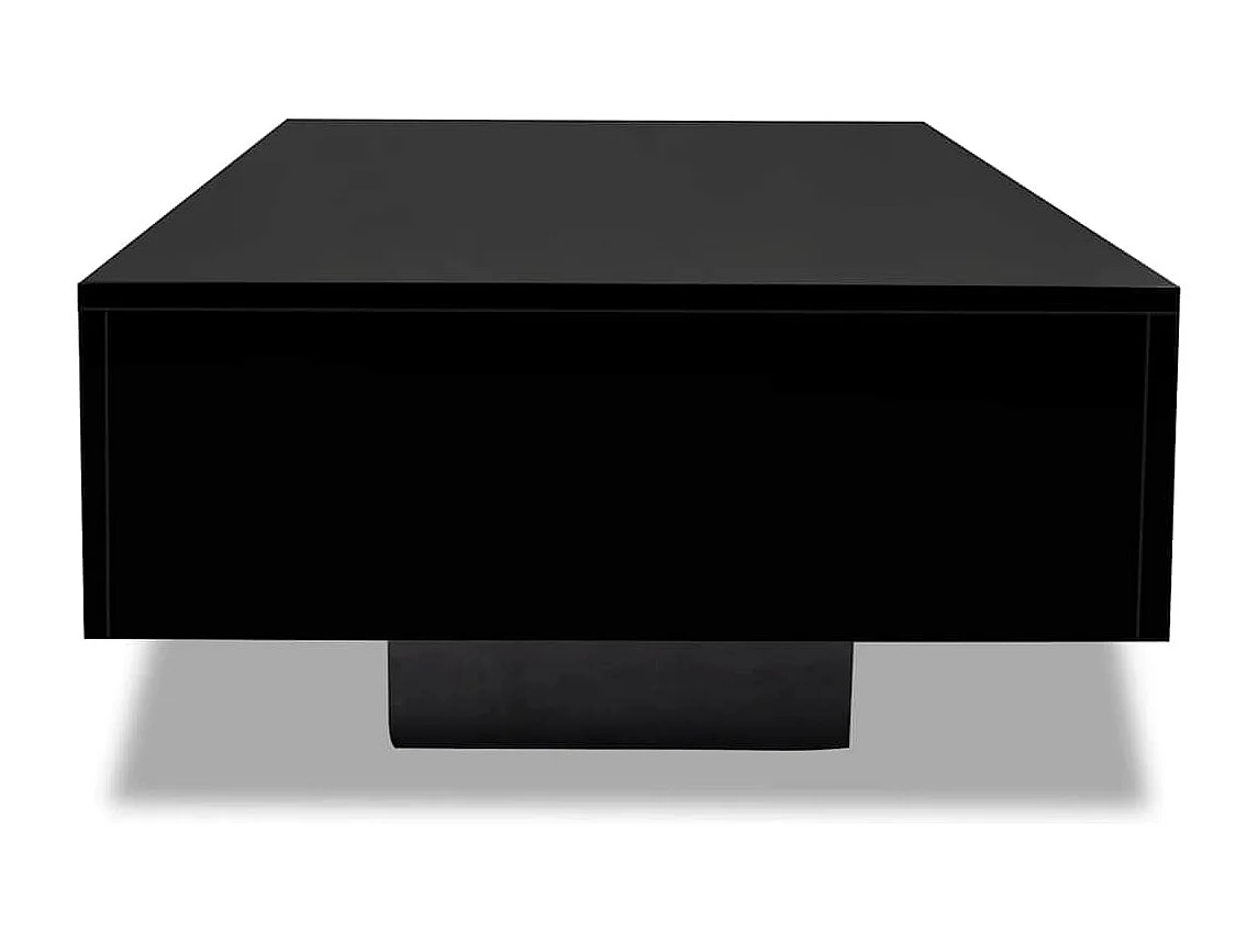 Table basse design moderne effet bois noire 115 x 55 x 31 cm DEC039888