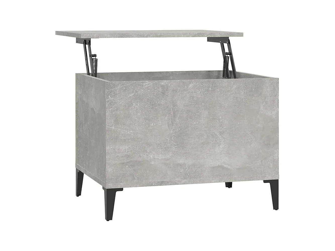 Table basse avec plateau métal marron 60 x 44.5 x 45 cm DEC039316