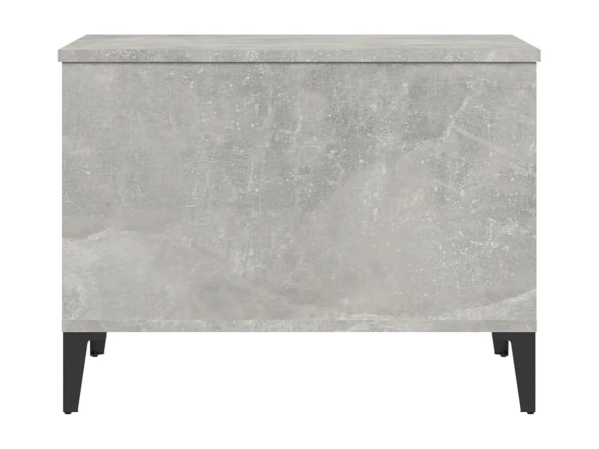 Table basse avec plateau métal marron 60 x 44.5 x 45 cm DEC039316